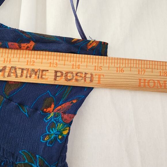 Free People One Step Ahead Maxi Dress in Blue Size Small Festival Boho - Picture 5 of 12